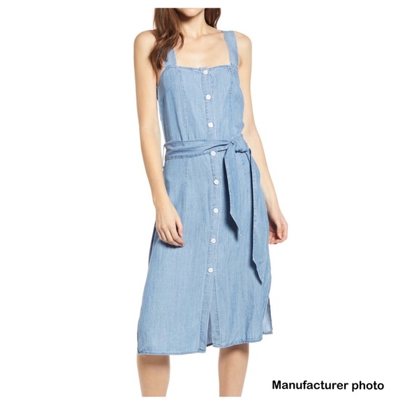 Rails Clement Chambray Linen Tencel Midi Dress - Picture 10 of 10
